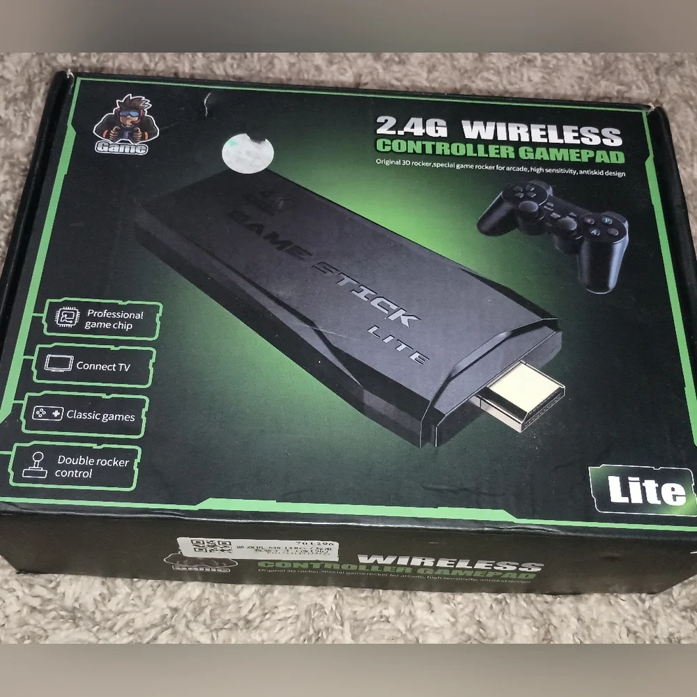 2.4G Wireless Controller Gamepad‎ Lite - 2 New Controllers, Missing GAME STICK